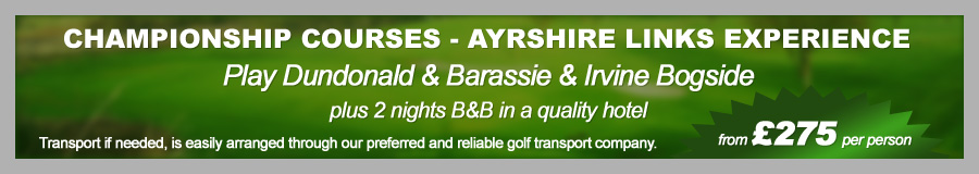 Championship Courses - Ayrshire Links Experience